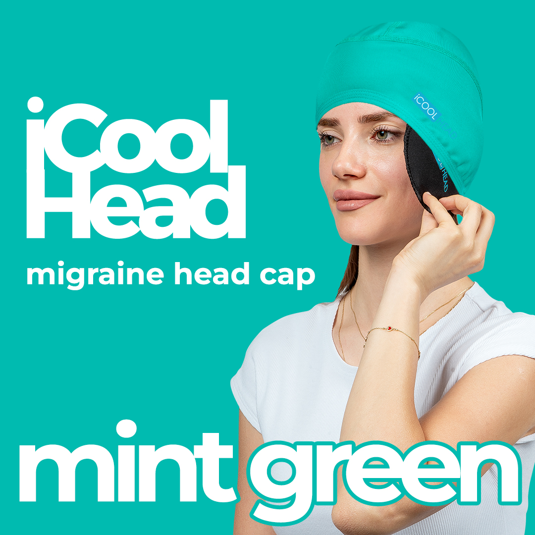 iCool Head Headache Relief Cap - Mint Green