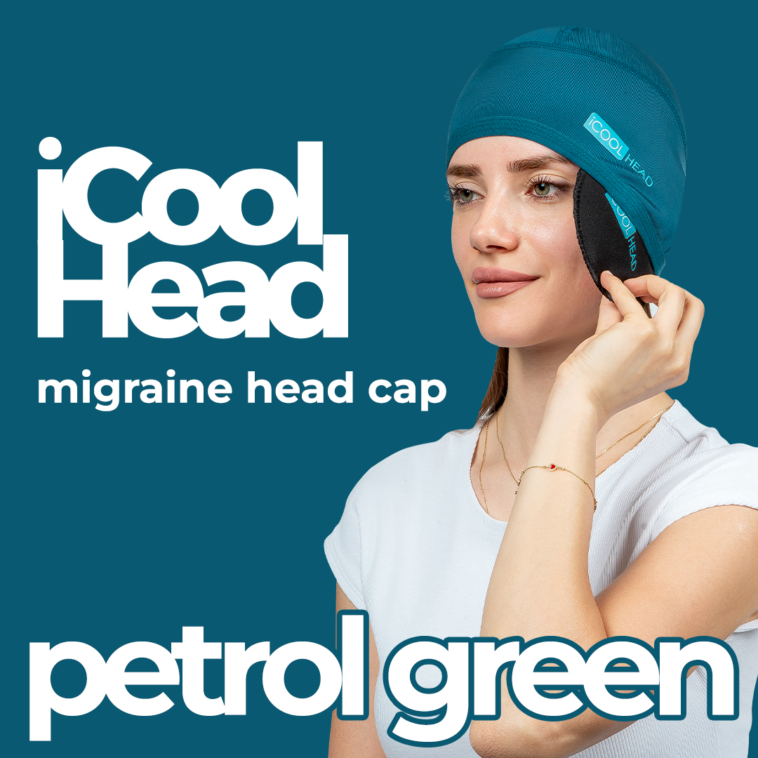 iCool Head Headache Relief Cap - Oil Green