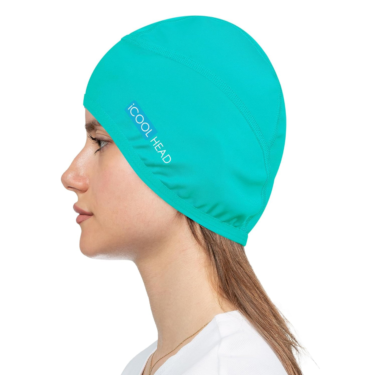 iCool Head Swimming Cap, Beach Cap, Cyclist's Beanie, Helmet Beanie, Hiking Hat (Mint Green)